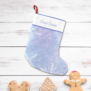 Frosty Blue Gepersonaliseerde Kerstkous Kleine Kerstsok
