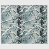 Frosty Christmas Forest Cadeaupapier (Vlak)