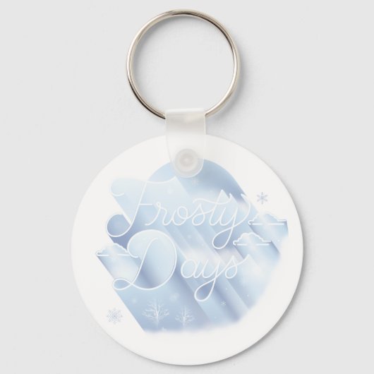 Frosty Days Button Sleutelhanger (Voorkant)