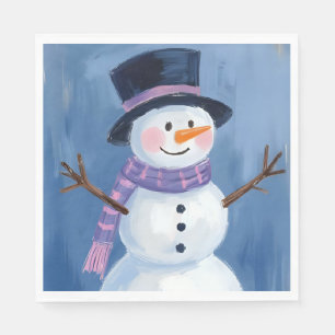 Frosty de Sneeuwman Kerstvakantie Feest Servet