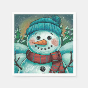 Frosty de Sneeuwman Papieren Servet