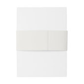 Frosty Elegance Wedding Modern Waterverf Icy Uitnodigingen Wikkel (Achterkant Voorbeeld)