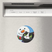 Frosty et Sox - Aimant Chat et Snowman (In Situ (Lave-vaisselle))