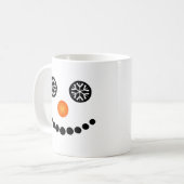 Frosty Eyes Snowman Koffiemok (Voorkant links)