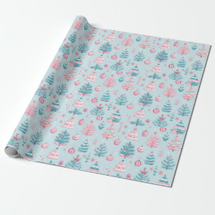 "Frosty Festive Wonderland Pattern" Cadeaupapier