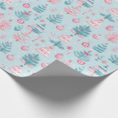 "Frosty Festive Wonderland Pattern" Cadeaupapier (Hoek)