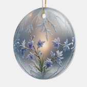 Frosty floral orament air art keramisch ornament (Links)