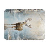 Frosty Forest Woodland Herten Magneet (Horizontaal)