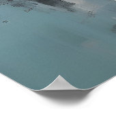 Frosty Forest Woodland Herten Poster (Hoek)