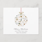 "Frosty Friends" Christmas Card Briefkaart (Voorkant)