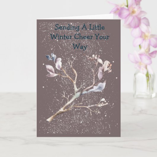 Frosty Fun Soft Color Greeting Card Kaart (Orchidee)