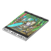 Frosty Gaat Naar Hawaii Grappige Kerstmis Notitieblok (Gedraaid)