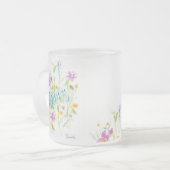Frosty Glass Flower Tea Coffee Mug (Devant gauche)