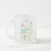 Frosty Glass Flower Tea Coffee Mug (Gauche)