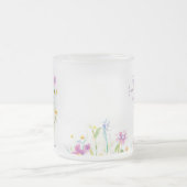 Frosty Glass Flower Tea Coffee Mug (Centre)
