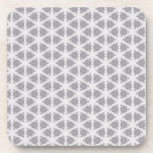 Frosty Grey Wit Raster Bier Onderzetter (Voorkant)