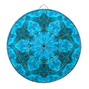 Frosty Ice Blue Snowflake Kaleidoscoop Patroon Dartbord