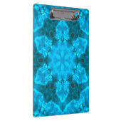 Frosty Ice Blue Snowflake Kaleidoscope Patroon Klembord (Rechts)