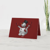 Frosty La Carte de Noël Snowman (Dos)
