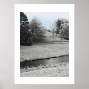 Frosty-landschap Poster