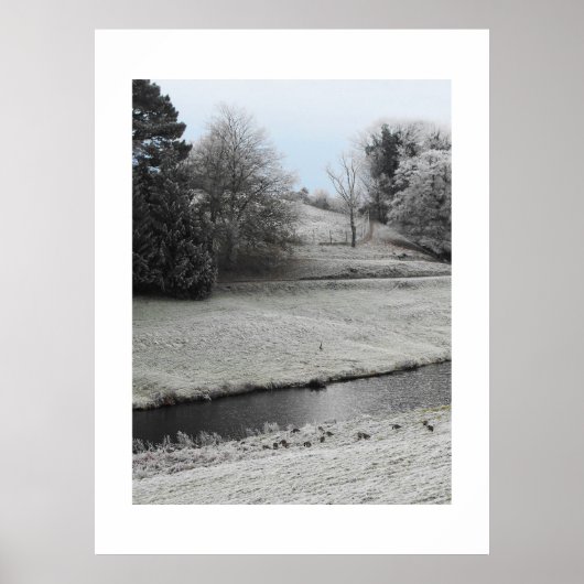 Frosty-landschap Poster (Voorkant)