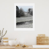 Frosty-landschap Poster (Keuken)