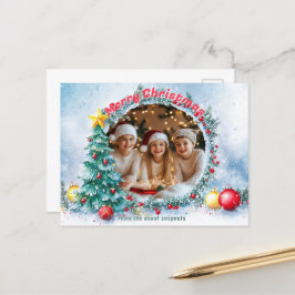 Frosty Lijst Holiday Feestdagenkaart