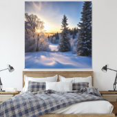 Frosty Morning Canvas Afdruk (Insitu (Slaapkamer))