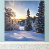 Frosty Morning Canvas Afdruk (Insitu (Houten vloer))