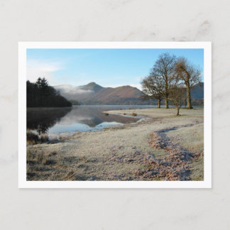 Frosty Morning in Strandshag Bay: Derwentwater Pos Briefkaart