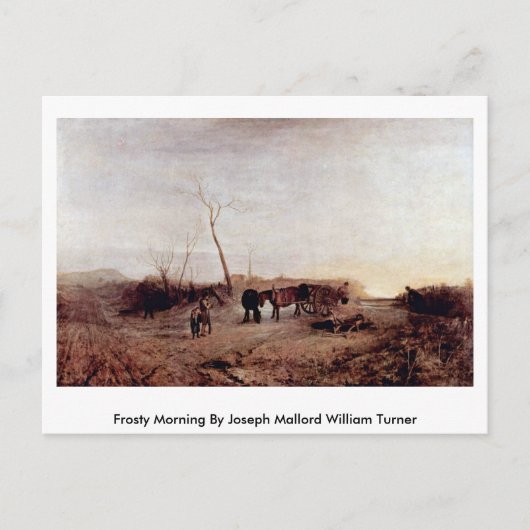 Frosty Morning van Joseph Mallord William Turner Briefkaart (Voorkant)