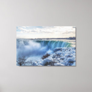 Frosty Niagara Herfsten Morning Photography Canvas Afdruk