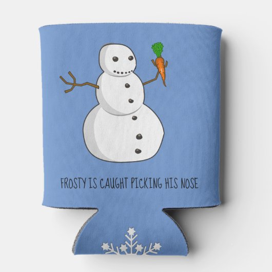 Frosty pakt zijn neus op blikjeskoeler (Achterkant)