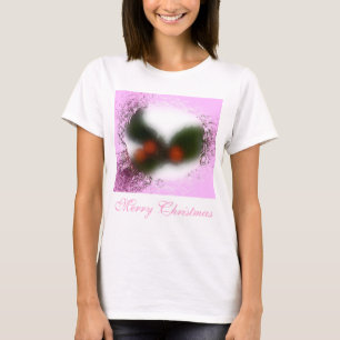 Frosty Pink Holly T-shirt