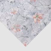 Frosty Poinsettia Tissue Paper Tissuepapier (Detail)