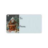 Frosty Santa  Gift Label (Voorkant)