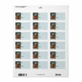 Frosty Santa Gift Label (Full Sheet)