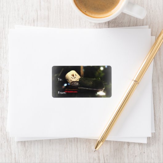 Frosty S'mores Snowman Gift Labels (Insitu)