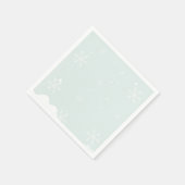 Frosty Sneeuwvlokken Verjaardagsfeestje Servet (Hoek)