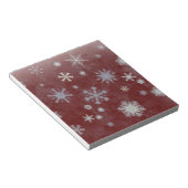 Frosty Snowflake Notitieblok (Schuin)