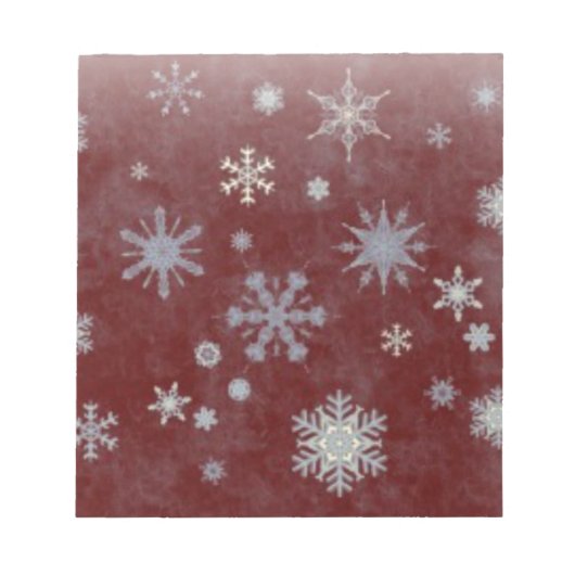 Frosty Snowflake Notitieblok (Voorkant)