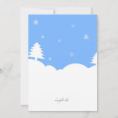 Frosty Snowman Anniversaire Invitations (Dos)