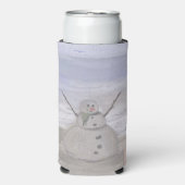 Frosty Snowman bij de Beach Seltzer Koelbox (Seltzer Voorkant)