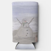 Frosty Snowman bij de Beach Seltzer Koelbox (Voorkant)