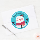 Frosty Snowman mignon Stickers Noël (Enveloppe)