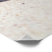 Frosty Strawberry-Drink op het strand Poster (Hoek)