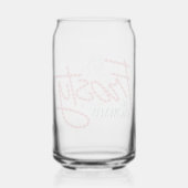 Frosty the Snowman Candy Cane Logo Blikvorm Glas (Achterkant)