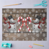 Frosty The Snowman Candy Canes Snowflakes  Tissuepapier (Craft)