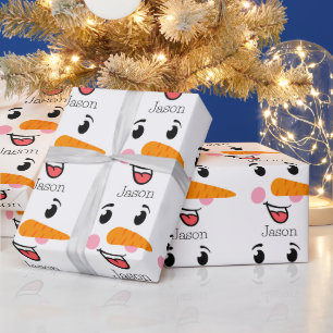 Frosty the Snowman Happy Face Cadeaupapier