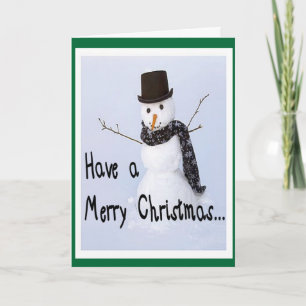 Frosty The Snowman Humorous Christmas Kaart